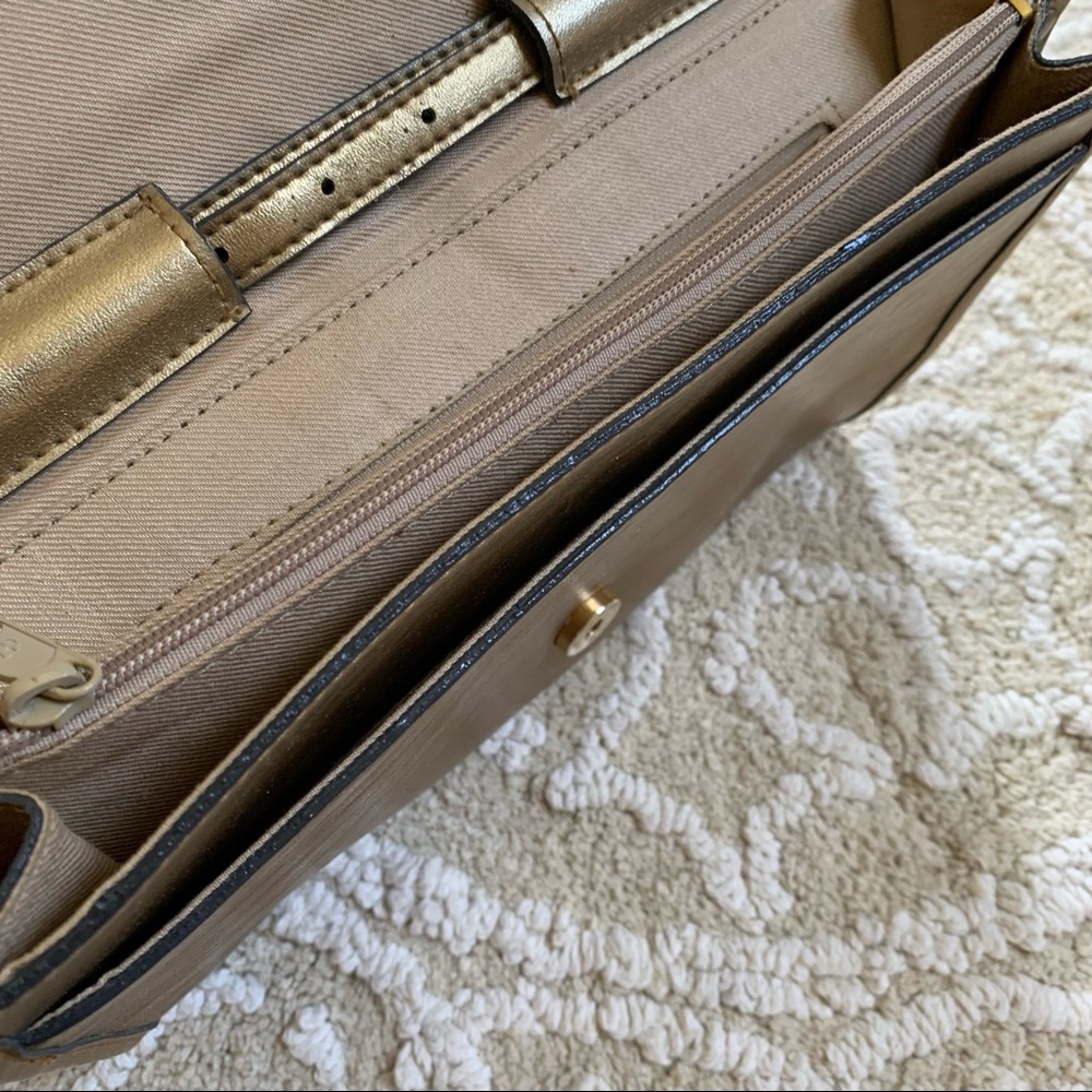 Vintage Gold & Green Braided Handbag Purse Pocketbook - Picture 14 of 15